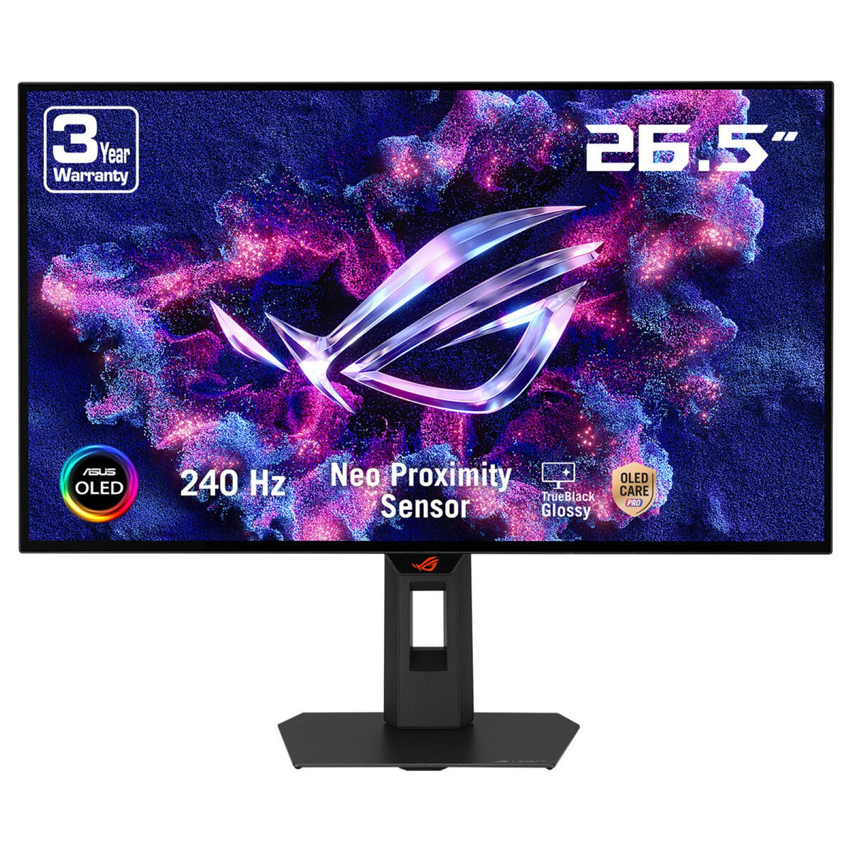ASUS ROG Strix OLED XG27AQDMGR, 67.3 cm (26.5"), 2560 x 1440 pixels, Quad HD, OLED, 0.03 ms, Black