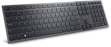 DELL Pro Premium Collaboration Keyboard - KB900 - US International (QWERTY), Full-size (100%), Wireless, RF Wireless + Bluetooth, Scissor key switch, QWERTY, Graphite