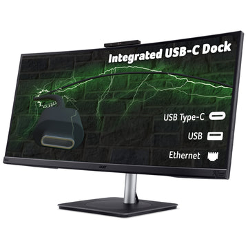 Acer CB3 Vero CB343CUR D Widescreen LED Monitor, 86.4 cm (34"), 3440 x 1440 pixels, UltraWide Quad HD, LED, 4 ms, Black