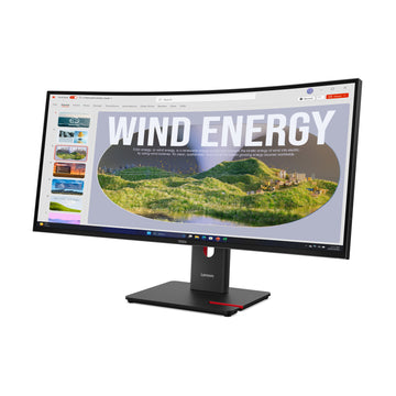 Lenovo ThinkVision T34WD-40 Monitor, 86.4 cm (34"), 3440 x 1440 pixels, Wide Quad HD, LED, 6 ms, Black