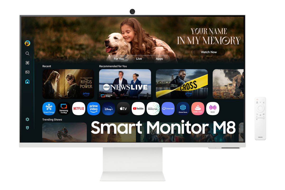 Samsung 32" Smart Monitor M80F UHD, 81.3 cm (32"), 3840 x 2160 pixels, 4K Ultra HD, LCD, 4 ms, White