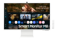 Samsung 32" Smart Monitor M80F UHD, 81.3 cm (32"), 3840 x 2160 pixels, 4K Ultra HD, LCD, 4 ms, White