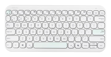 ASUS Marshmallow Keyboard KW100, 75%, Wireless, Bluetooth, Scissor key switch, White
