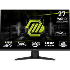 MSI MAG 274QF, 68.6 cm (27"), 2560 x 1440 pixels, Wide Quad HD, LCD, 0.5 ms, Black