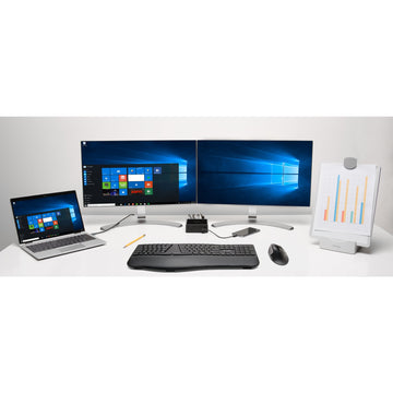 Kensington Pro Fit Ergo Wireless Keyboard (Black), Wireless, Bluetooth
