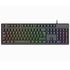 VIDA REBEL 2IN1 BLACK USB DESK KIT, Wired, USB, Membrane, QWERTY, RGB LED, Black