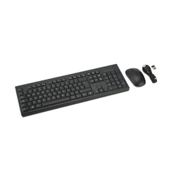 Kensington KM270 EQ Rechargeable Desktop Set – Wireless, Full-size (100%), Wireless, RF Wireless + Bluetooth, Black