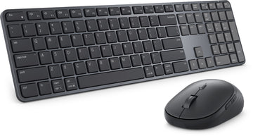 DELL Pro 7 Slim KM726, Wireless, RF Wireless + Bluetooth, Scissor key switch, QWERTY, Black, Mouse included