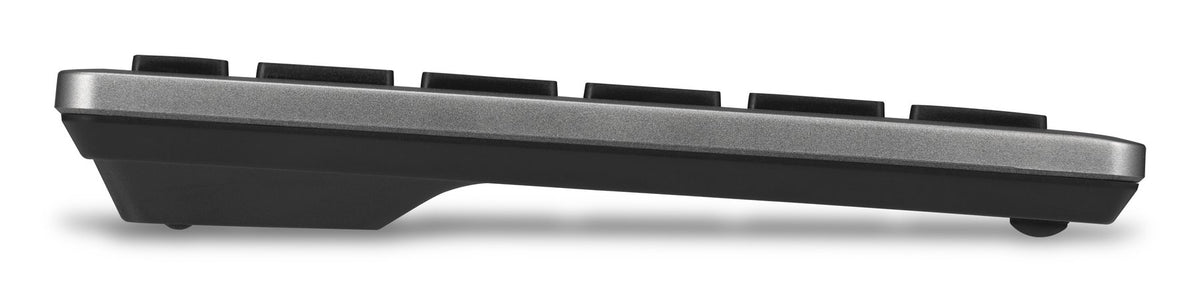 Kensington KB435 EQ Rechargeable Multi-Device Compact Keyboard, Tenkeyless (80 - 87%), Wireless, RF Wireless + Bluetooth, Scissor key switch, Grey