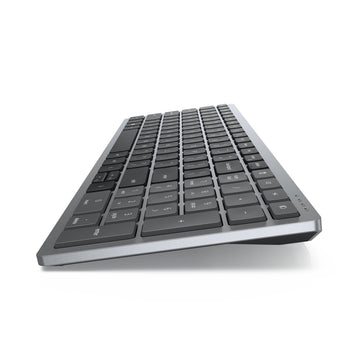DELL Pro Plus Compact Keyboard and Mouse - KM7120W - UK (QWERTY), Wireless, RF Wireless + Bluetooth, Scissor key switch, QWERTY, Grey, Titanium, Mouse included