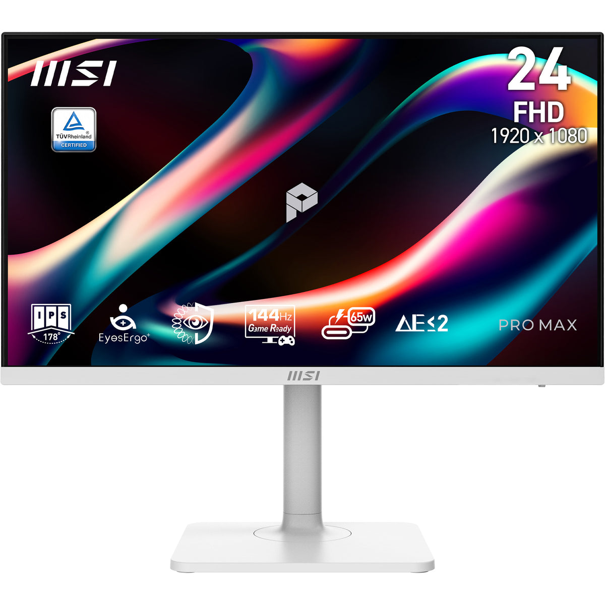 MSI PRO MAX 241PHW E14, 60.5 cm (23.8"), 1920 x 1080 pixels, Full HD, LCD, 4 ms, White