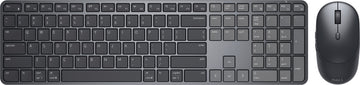DELL Pro 7 Slim KM726, Wireless, RF Wireless + Bluetooth, Scissor key switch, QWERTY, Black, Mouse included