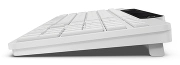 Lenovo 800, Full-size (100%), Wireless, Bluetooth, Plunger key switch, White