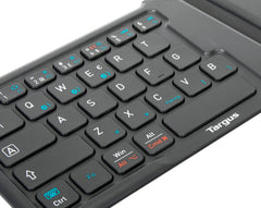 Targus AKF003NO, Mini, Wireless, Bluetooth, QWERTY, Black