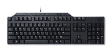 DELL KB522, Full-size (100%), Wired, USB, Plunger key switch, QWERTY, Black