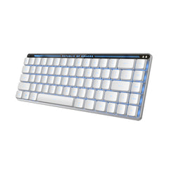 ASUS ROG Falchion RX Low Profile, Wired & Wireless, USB + RF Wireless + Bluetooth, Optical key switch, RGB LED, White, Mouse included