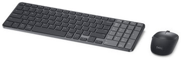 DELL Pro 7 KM746, Wireless, RF Wireless + Bluetooth, Scissor key switch, QWERTY, Graphite, Mouse included