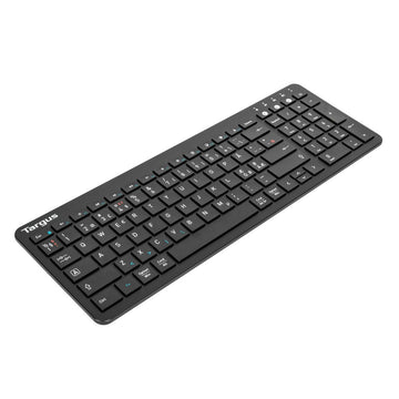 Targus AKB863NO, Full-size (100%), Wireless, Bluetooth, QWERTY, Black