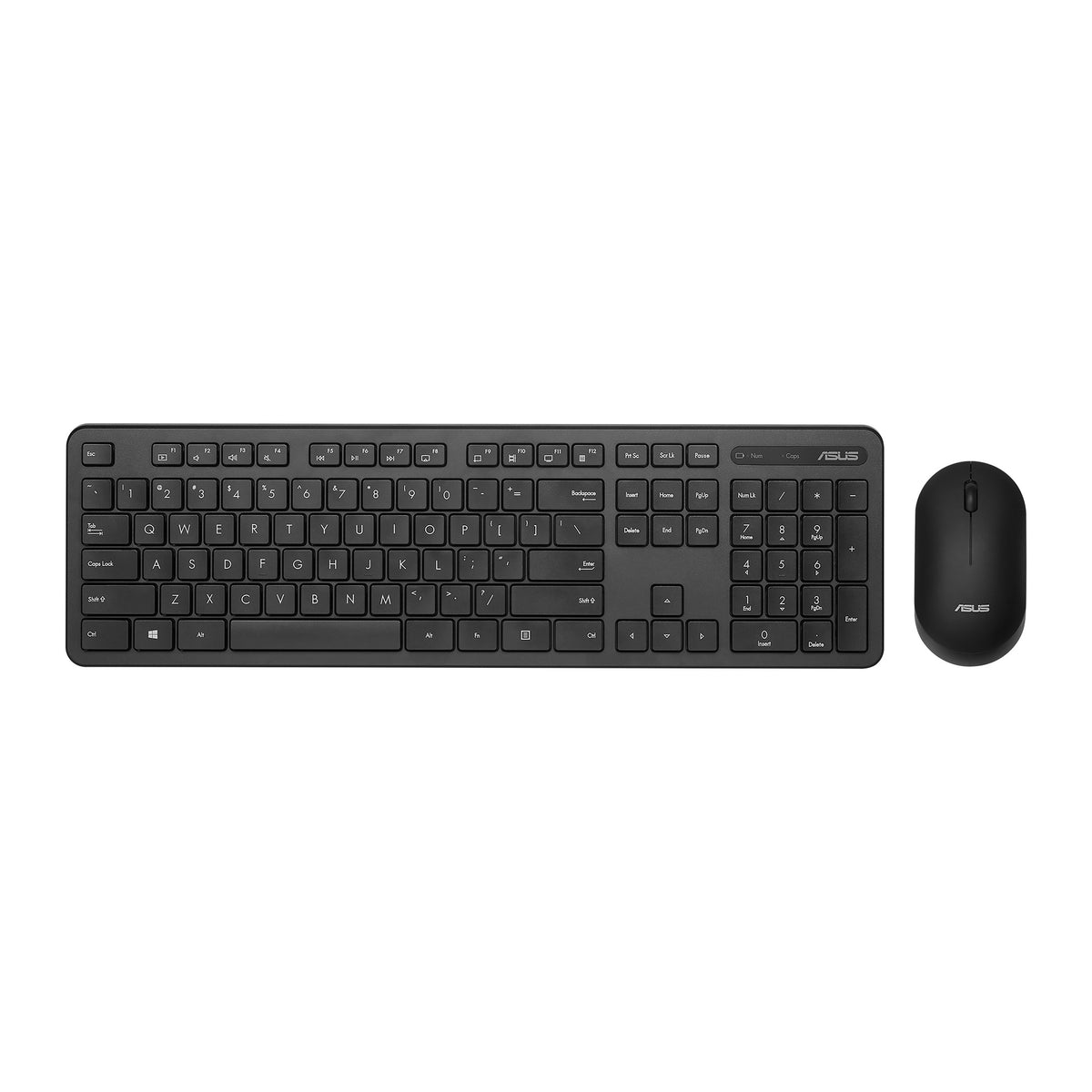 ASUS CW100, Full-size (100%), Wireless, RF Wireless, Membrane, Black, Mouse included