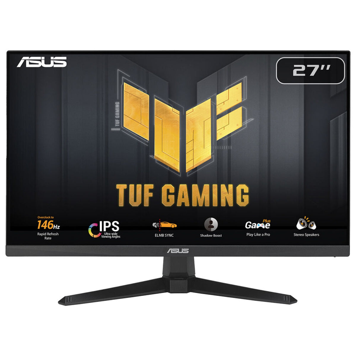 ASUS TUF Gaming VG279QE5A, 68.6 cm (27"), 1920 x 1080 pixels, Full HD, LCD, 1 ms, Black