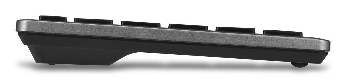 Kensington KB535 EQ Rechargeable Multi-Device Keyboard, Full-size (100%), Wireless, RF Wireless + Bluetooth, Scissor key switch, Grey