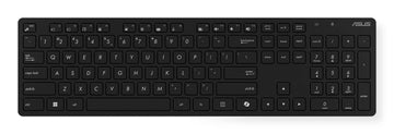 ASUS W5000 KEYBOARD+MOUSE/BK, Wireless, RF Wireless, Membrane, QWERTY, Black, Mouse included
