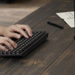 ASUS ProArt Keyboard KD300, Wireless, USB + RF Wireless + Bluetooth, Mechanical, QWERTY, RGB LED, Black