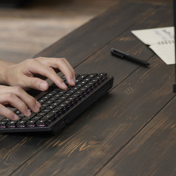 ASUS ProArt Keyboard KD300, Wireless, USB + RF Wireless + Bluetooth, Mechanical, QWERTY, RGB LED, Black