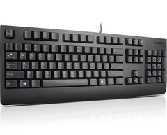 Lenovo Preferred Pro II, Full-size (100%), Wired, USB, AZERTY, Black