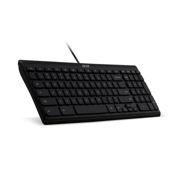 Acer Chrome keyboard, Full-size (100%), Wired, USB, QWERTY, Black