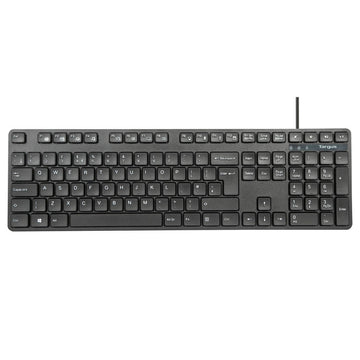 Targus AKM622UK, Full-size (100%), Wired, USB, QWERTY, Black, Mouse included