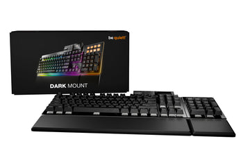 be quiet! Dark Mount Silent Linear UK ISO, Wired, USB, Mechanical, QWERTY, RGB LED, Black