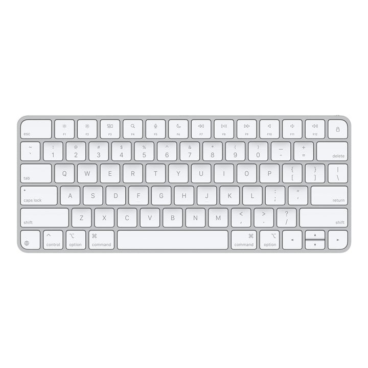 Apple Magic, Mini, Wired & Wireless, USB + Bluetooth, QWERTY, White
