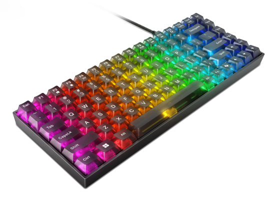 Lenovo Legion K510 Mini Pro, Wired, USB, Mechanical, QWERTY, RGB LED, Black, Transparent