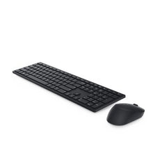 DELL Pro Keyboard and Mouse - KM5221W - UK (QWERTY) - Black, Wireless, RF Wireless, Plunger key switch, QWERTY, Black, Mouse included