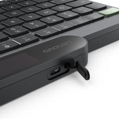 Lenovo 4Y41R69491, Full-size (100%), Wireless, Bluetooth, Plunger key switch, Black, Green