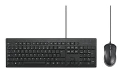 Kensington KM100 EQ Wired Desktop Set, Full-size (100%), Wired, USB, Membrane, Black, Mouse included