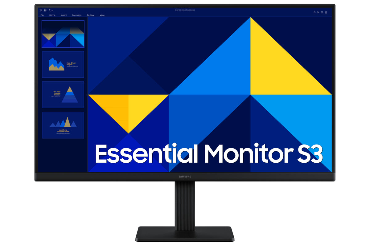 Samsung LS24D300GAU, 61 cm (24"), 1920 x 1080 pixels, Full HD, LCD, 5 ms, Black