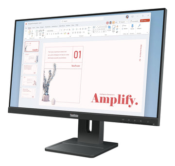 Lenovo ThinkVision E24-40 Monitor, 60.5 cm (23.8"), 1920 x 1080 pixels, Full HD, LCD, 6 ms, Black