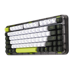 ASUS Jelly75 KD201, 75%, Wired & Wireless, USB + RF Wireless + Bluetooth, Mechanical, Green, White, Black