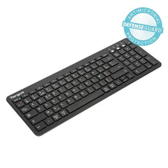 Targus AKB863BE, Full-size (100%), Wireless, Bluetooth, Membrane, AZERTY, Black
