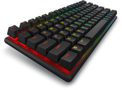 Alienware Pro Wireless Gaming Keyboard, 75%, Wired & Wireless, USB + RF Wireless + Bluetooth, Mechanical, RGB LED, Black