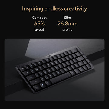 ASUS ProArt Keyboard KD300, Wireless, USB + RF Wireless + Bluetooth, Mechanical, QWERTY, RGB LED, Black