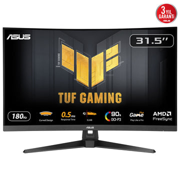 ASUS TUF Gaming VG32WQ3B, 80 cm (31.5"), 2560 x 1440 pixels, Quad HD, LED, 1 ms, Black