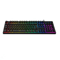 VIDA REBEL 2IN1 BLACK USB DESK KIT, Wired, USB, Membrane, QWERTY, RGB LED, Black