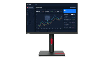 Lenovo ThinkVision T22i-30, 54.6 cm (21.5"), 1920 x 1080 pixels, Full HD, LED, 6 ms, Black