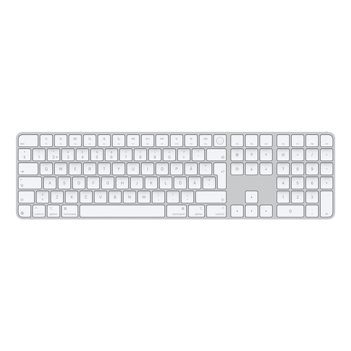 Apple Magic, Full-size (100%), Wired & Wireless, USB + Bluetooth, QWERTY, White