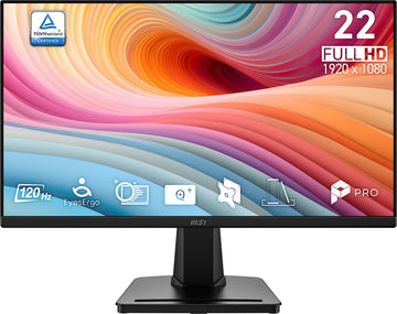 MSI PRO MP225 E12VL, 54.5 cm (21.4"), 1920 x 1080 pixels, Full HD, 4 ms, Black