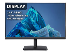 Acer Vero V7 V227QHBIPV 54.6 cm (21.5"), Full HD (1920 x 1080), 100Hz Refresh Rate, 4Ms Response Time, VGA, DVI & DisplayPort, 54.6 cm (21.5"), 1920 x 1080 pixels, Full HD, LED, 4 ms, Black