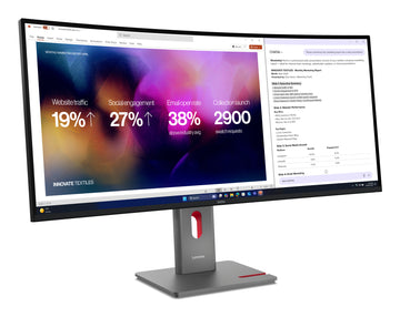 Lenovo ThinkVision P40WD-40 Monitor, 100.8 cm (39.7"), 5120 x 2160 pixels, LCD, 6 ms, Black